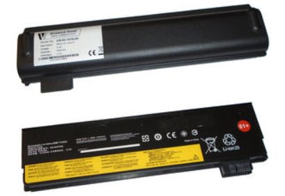 Vistaport Notebook-Akku – für Lenovo ThinkPad T470–T580, P51S, A475 – 48 Wh, 10,8 V (6 Zellen) – Schwarz