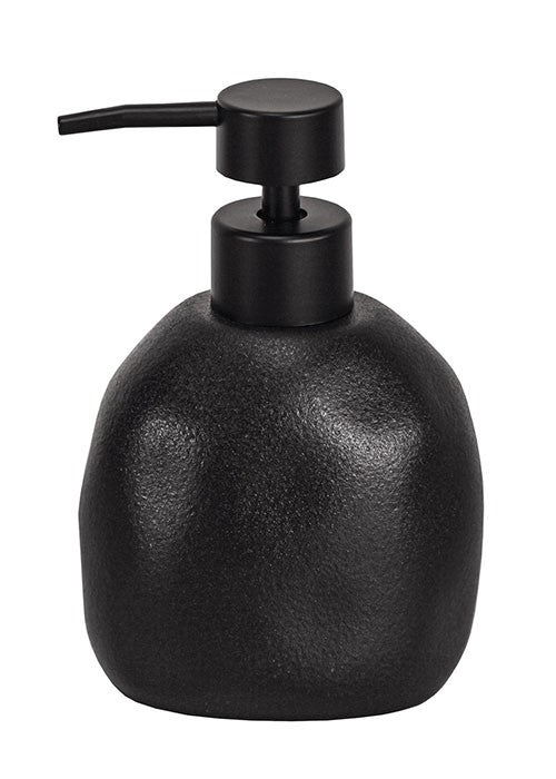 SEE.MANN.GARN See Mann Garn Seifenspender – Steinzeug, Schwarz, 300 ml