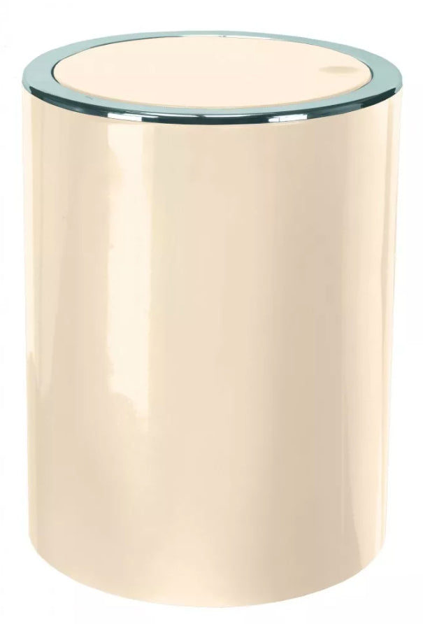 Kleine Wolke Schwingdeckel-Abfalleimer Clap – 5 l – Kunststoff (ABS), rund – natur