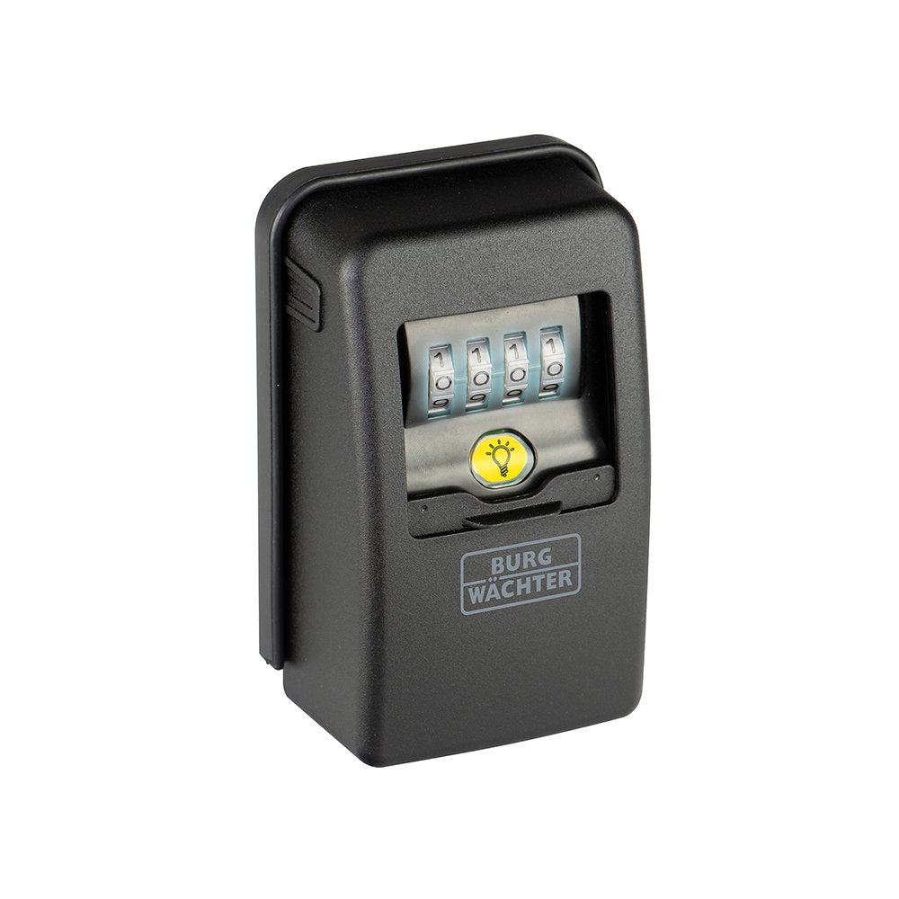 BURG-WÄCHTER Key Safe 60 L SB – Schlüsseldepot, Zahlenschloss, Zinkdruckguss, Schwarz, 136 × 82 × 54 mm