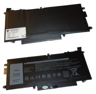 Vistaport Notebook-Akku – für Dell Latitude 5289 (2-in-1) – 45 Wh, 11,4 V (3 Zellen) – Schwarz