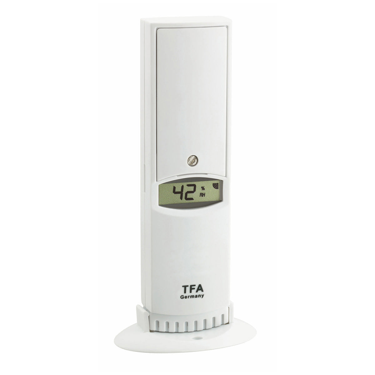 TFA-Dostmann WeatherHub – Thermo-/Hygrosensor, WLAN, Display, 200 m Reichweite – Weiss, für TFA-Dostmann Weath