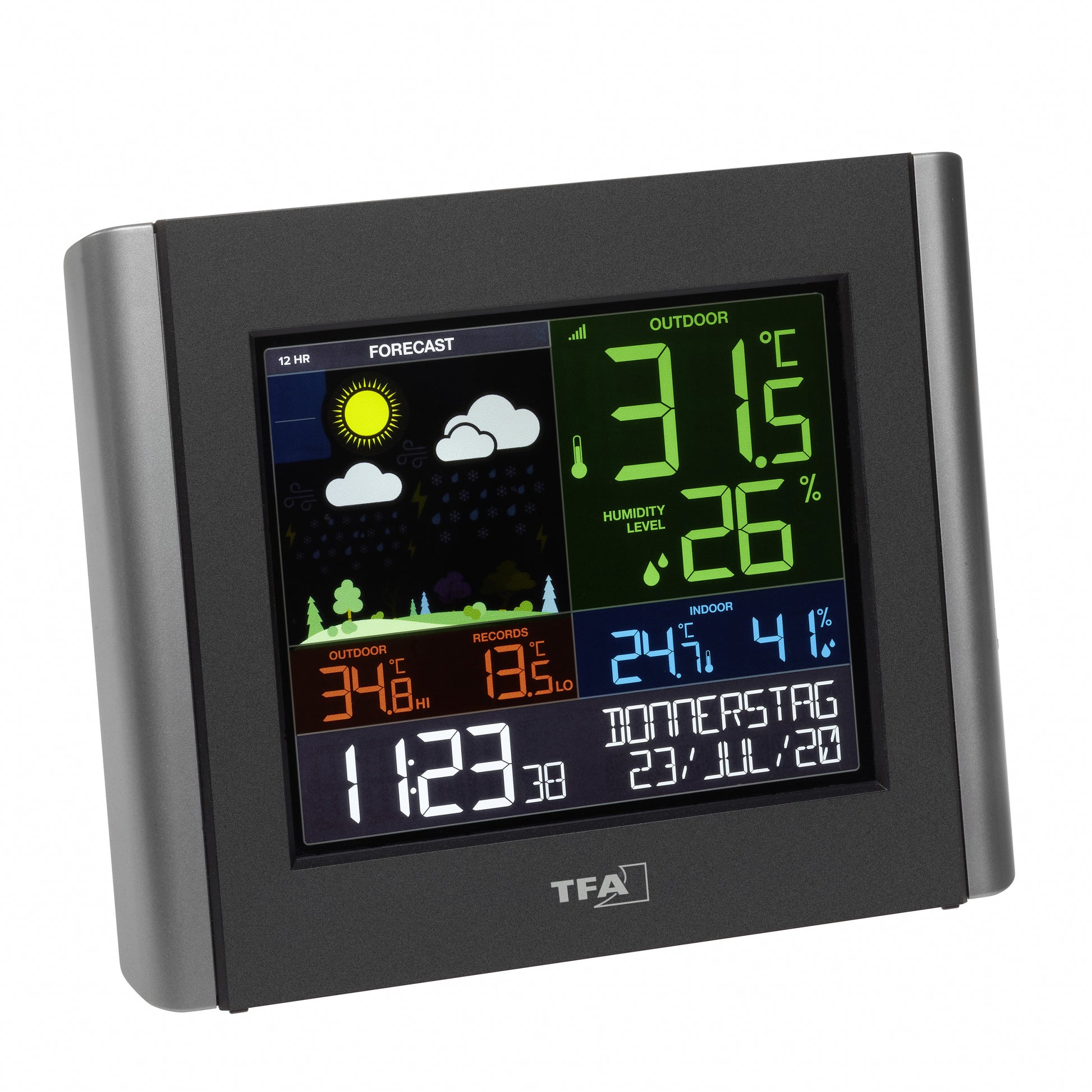 TFA-Dostmann TFA Dostmann VIEW METEO – Sensor – Temperatur, Luftfeuchte, Innen-/Aussenmessung