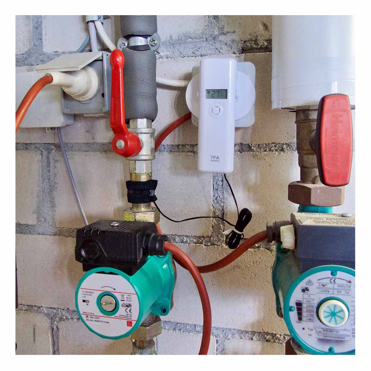 TFA-Dostmann WeatherHub SET Temperatur-/Feuchtesensor – 868 MHz, −40–60 °C, 0–99 %, Innen/Aussen