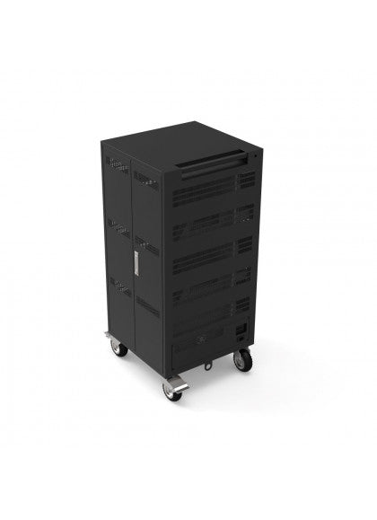 Port Designs 901974 Ladeschrank – für Notebooks bis 15,6", 4 Rollen, schwarz