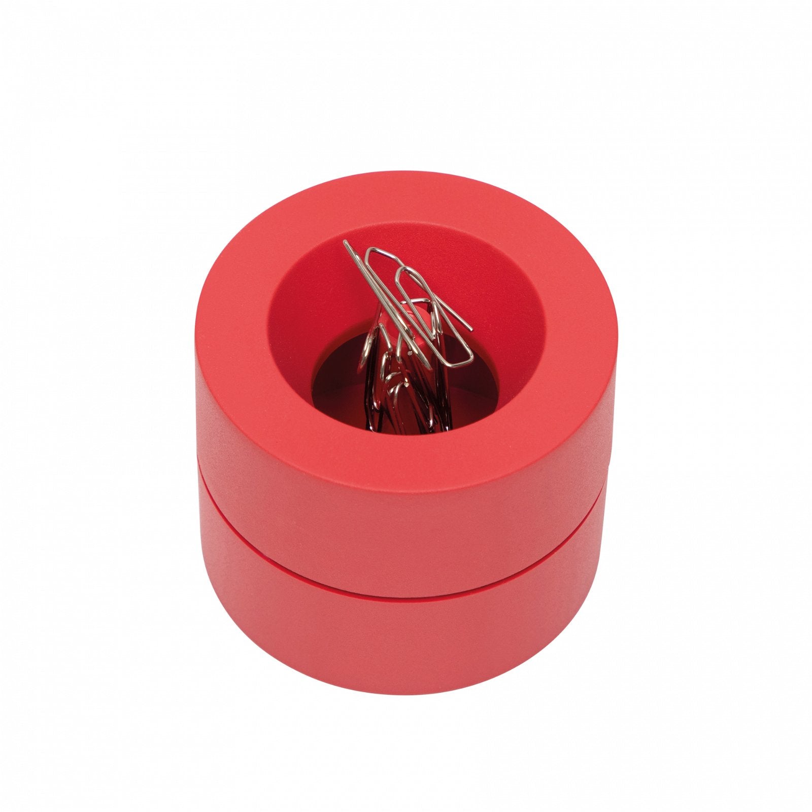 MAUL Klammerspender – Kunststoff, Rot, 73 × 60 mm