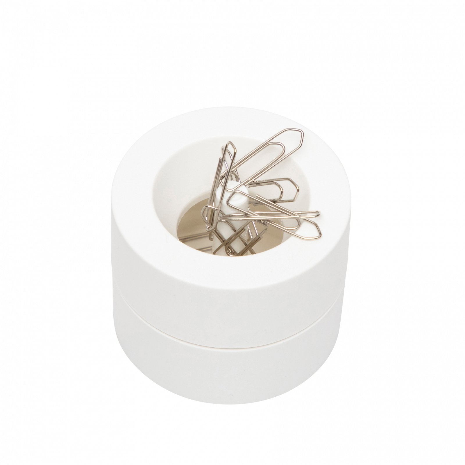 MAUL Klammernspender – Kunststoff, Weiss, 73 × 60 mm
