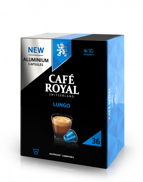 Café Royal Kaffeekapseln Lungo – für Nespresso – Intensität 5 – 36 Kapseln