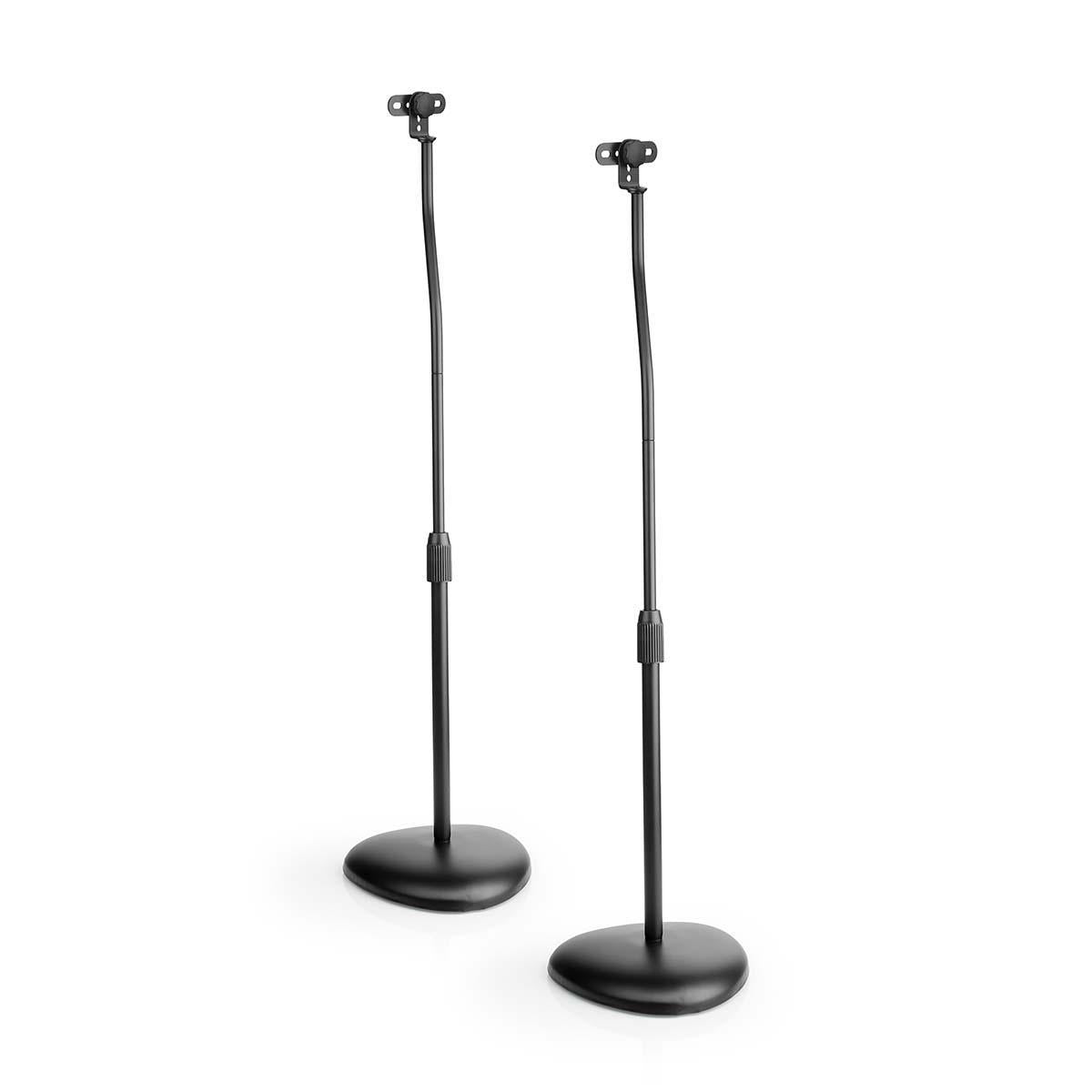 Nedis SPMT2750BK – Lautsprecherständer, 2er-Set, höhenverstellbar, 4,5 kg, für Satelliten-/Regallautsprecher