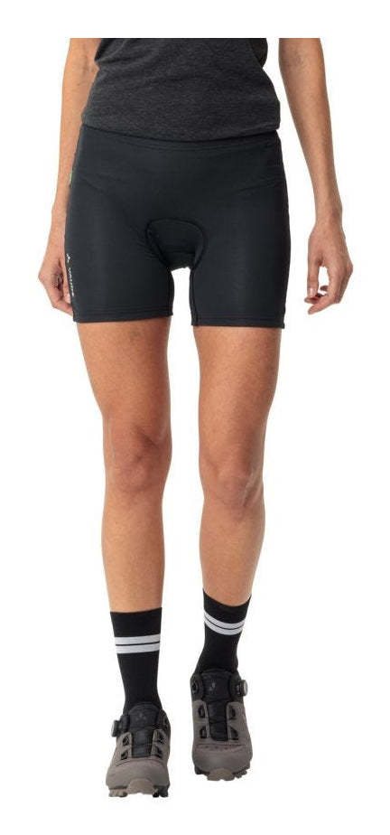 VAUDE Velo-Innenhose T-Pad Damen – Grösse 48 – Schwarz, Polyester/Elasthan (recycelt), Slim fit