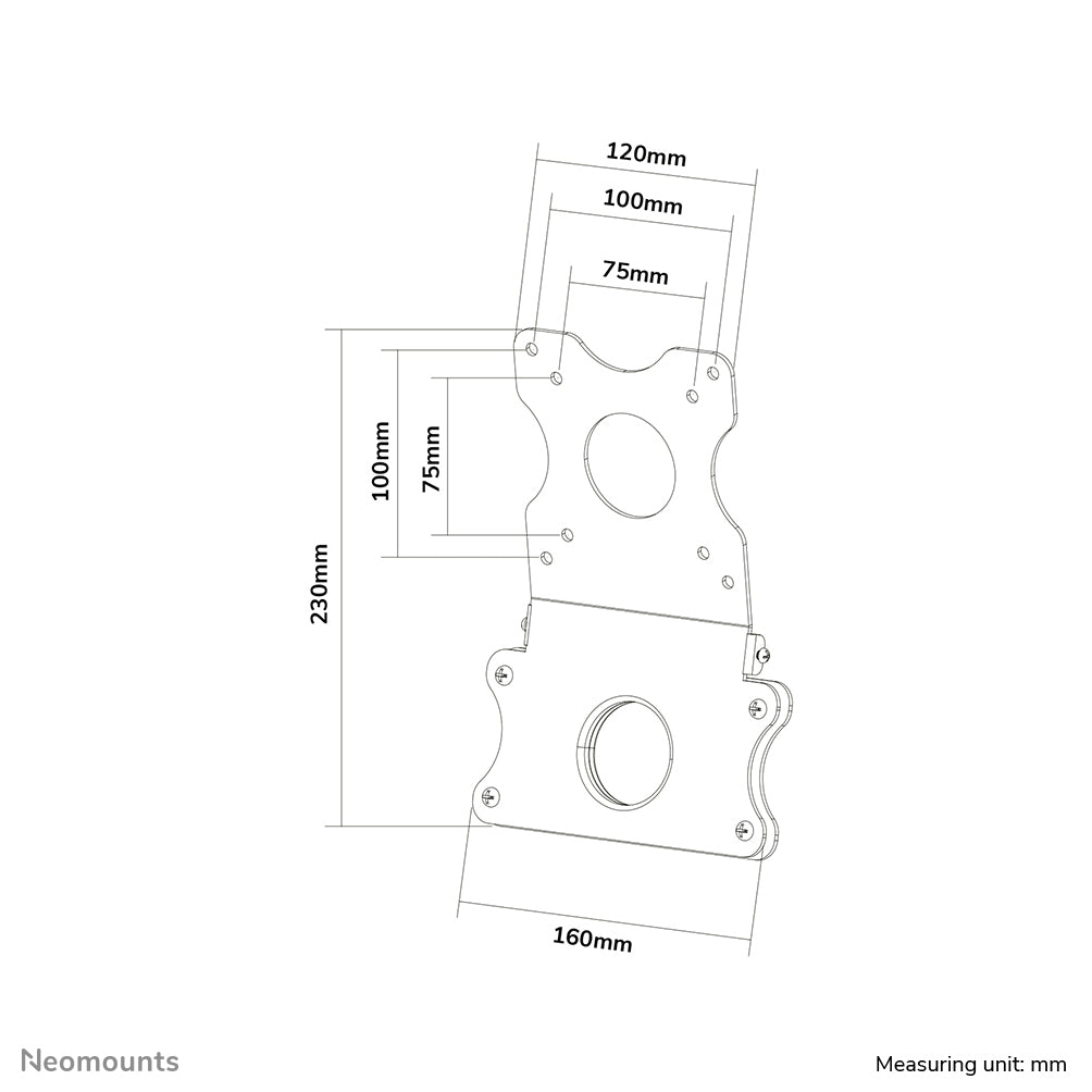 Neomounts VESA-Adapterplatte – VESA 75×75/100×100 mm – bis 15 kg/Monitor – für Apple iMac (2012-2020)