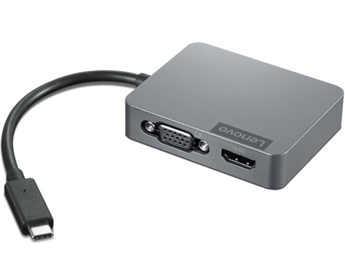 Lenovo Travel Gen2 Multiport-Adapter – USB-C, 1× HDMI, 1× VGA, 1× USB-A, GbE, für Windows