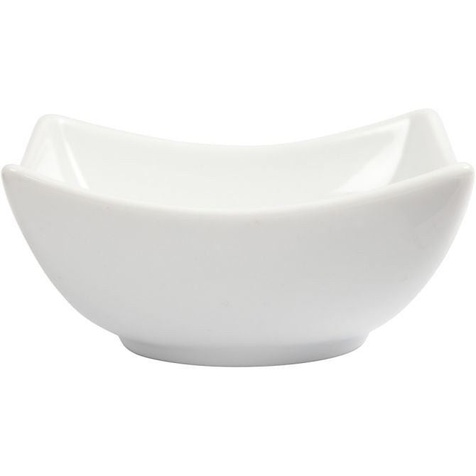Creativ Company Schale – 2er Set, Ø 10 cm, H 4,5 cm, Porzellan, Weiss