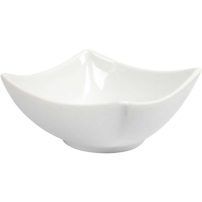 Creativ Company Schale – 2er Set, Ø 10 cm, H 4,5 cm, Porzellan, Weiss