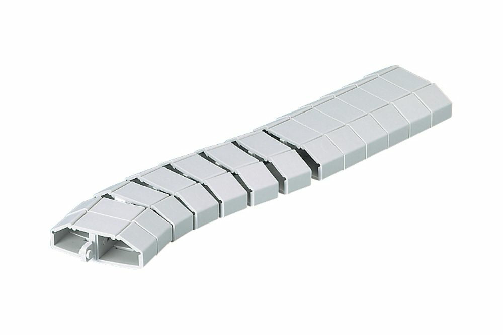 R&M FLEXkanal Untertisch-Kabelwanne – 800 × 20,5 × 61 mm – Kunststoff – Grau, 1 Stk.