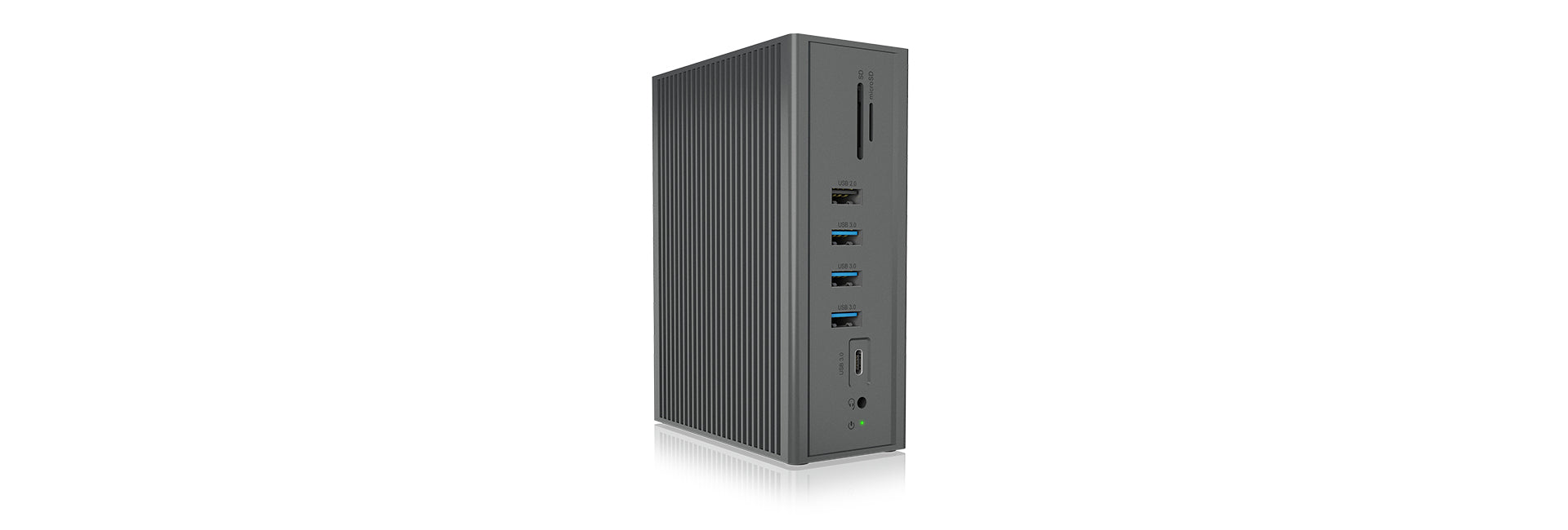 ICY BOX IB-DK2262 Dockingstation – USB-C, 1× HDMI, 1× VGA, 6× USB-A, 55 W PD, GbE, für Windows/Mac/ChromeOS