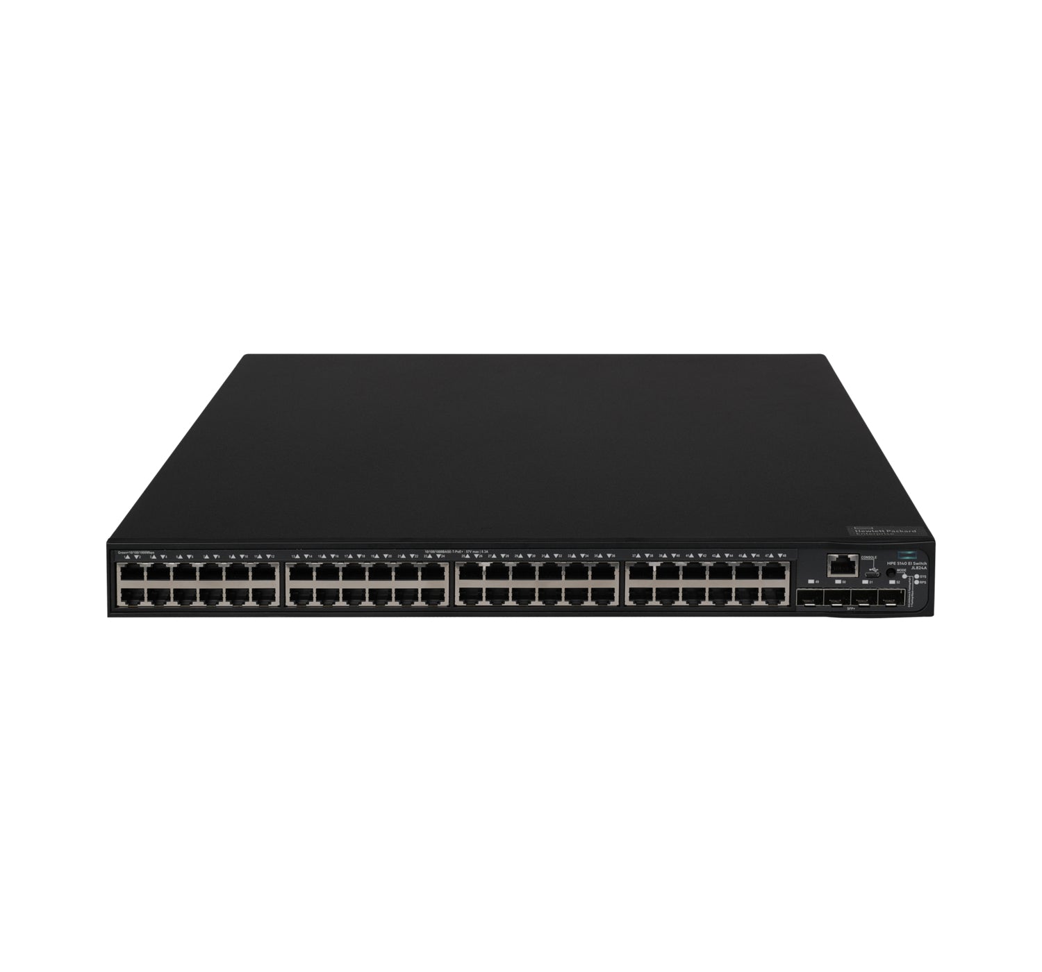 HPE FlexNetwork 5140 – Managed L3 Switch – 48× 1G, 4× SFP+, PoE+, PoE-Budget 370 W, 19", 1U