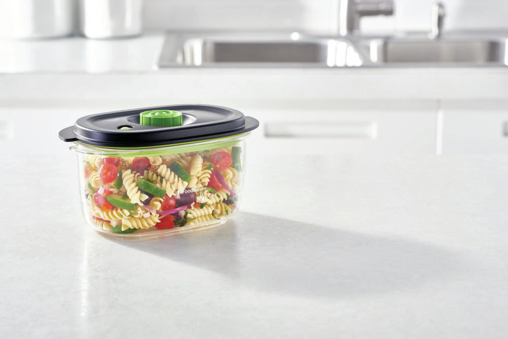 FoodSaver Vakuumierbehälter FFC022X – 1,2 l, oval, 21,5 × 13 × 11 cm, für z. B. FFS014X, FFS017X, FFS006X