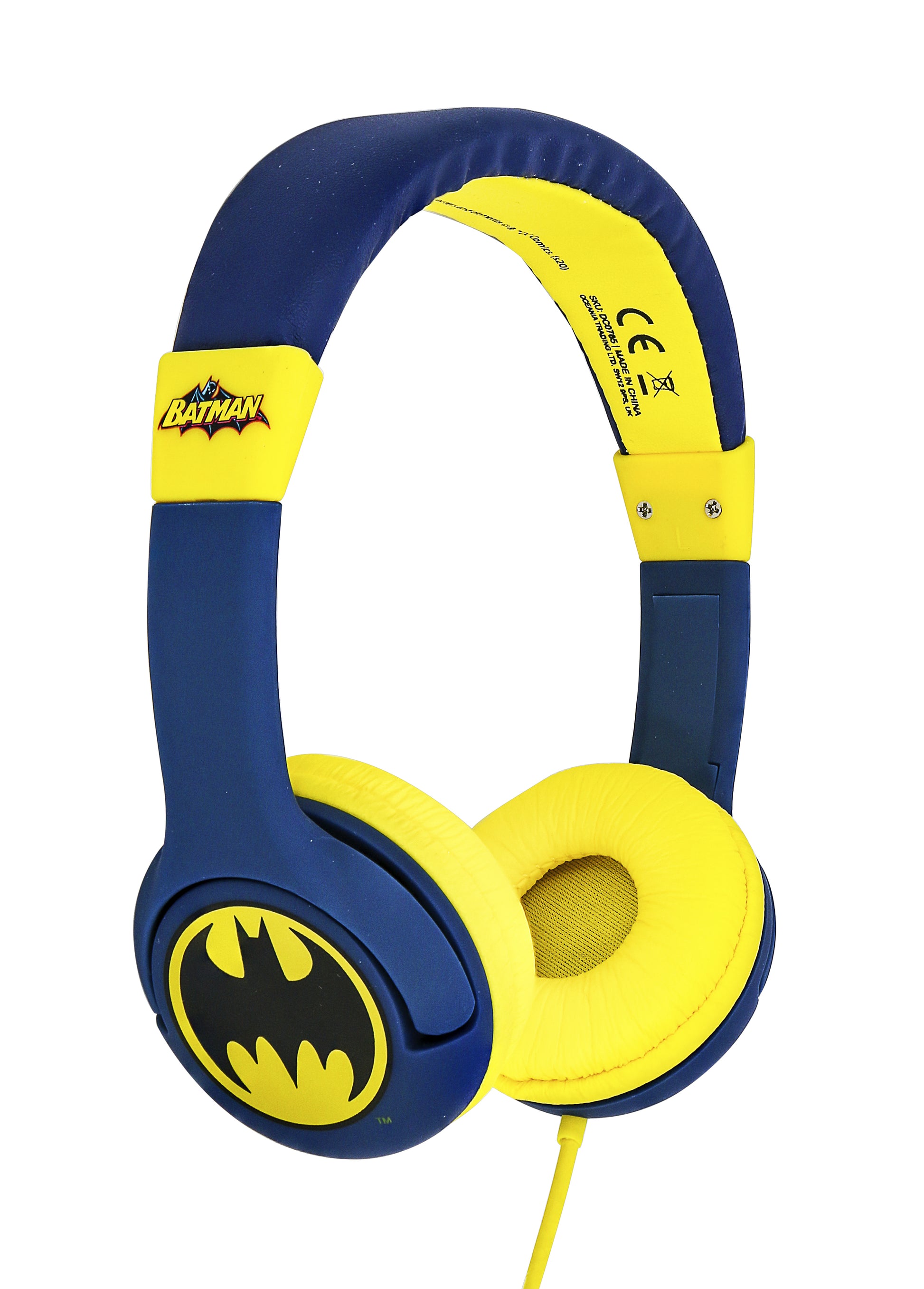 OTL Technologies OTL Batman Signal Gaming-Headset – Over-Ear, Stereo, Kabelgebunden, 3,5 mm Klinke, Blau, Gelb