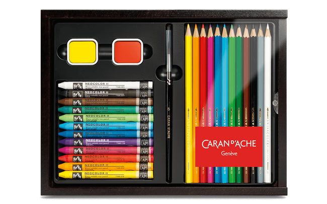 Caran d-Ache Caran d'Ache – Bastelset Swisscolor – 12 Farbstifte – 200 × 145 × 52 mm