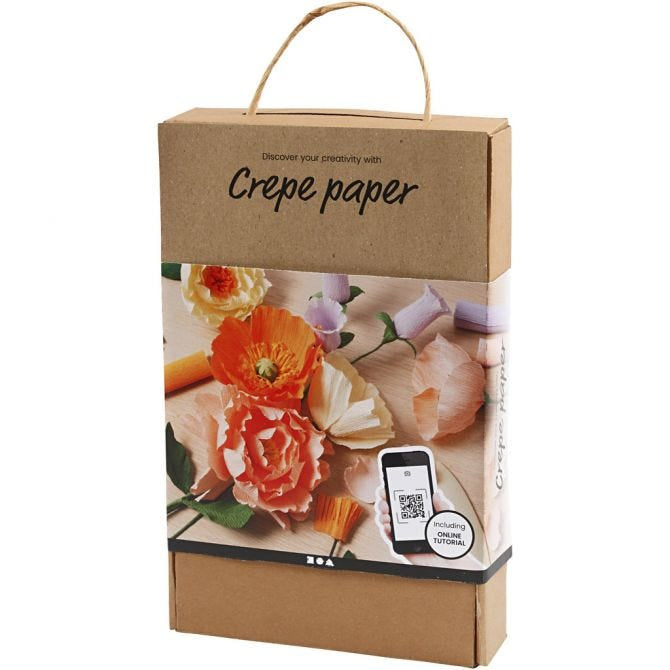 Creativ Company Bastelset Krepppapier – 15-teilig – mehrfarbig