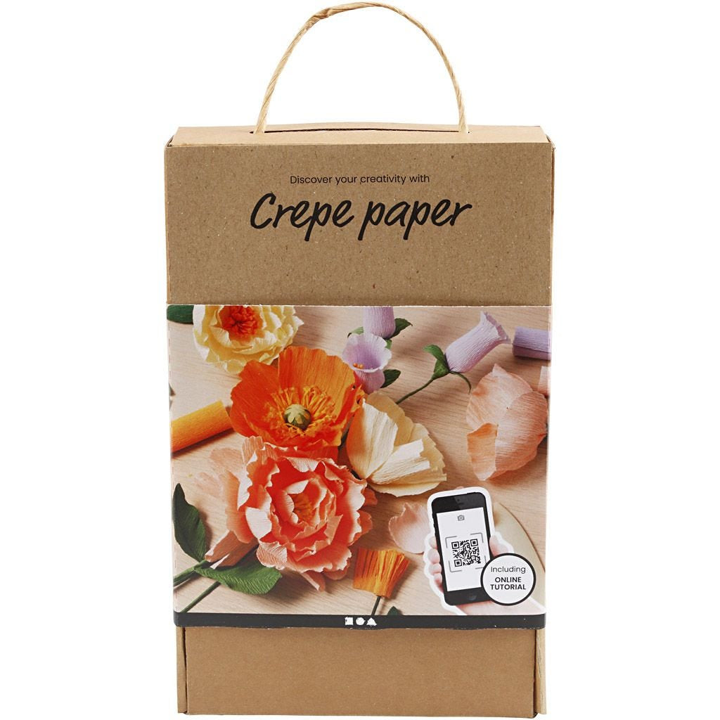 Creativ Company Bastelset Krepppapier – 15-teilig – mehrfarbig