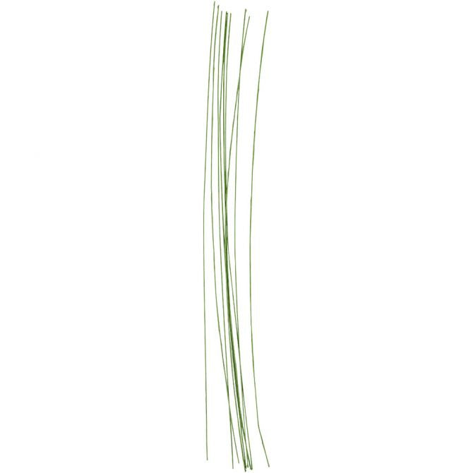 Creativ Company Blumendraht, Grün, Ø 0,6 mm × 30 cm, Set à 20