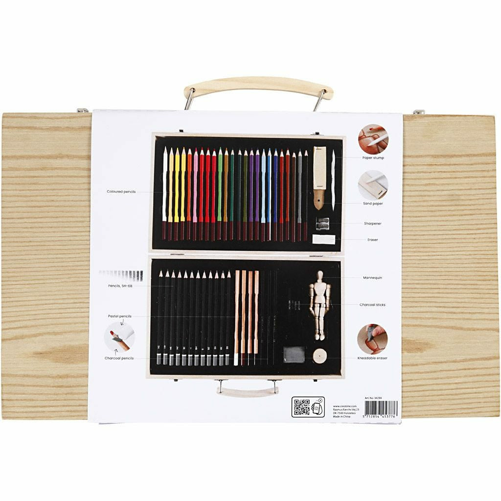 Creativ Company Farbstifte – farbig sortiert, 51er-Pack