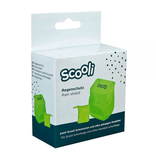 Scooli Rucksack-Regenschutz – reflektierend – Limette – SCOO5001