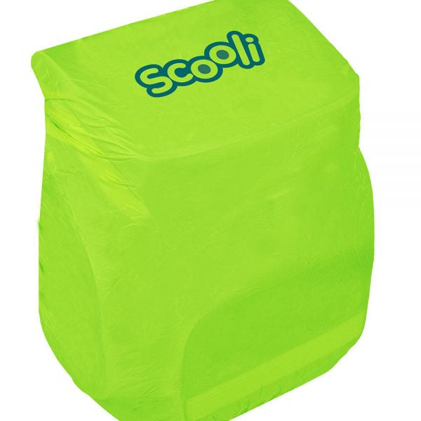 Scooli Rucksack-Regenschutz – reflektierend – Limette – SCOO5001