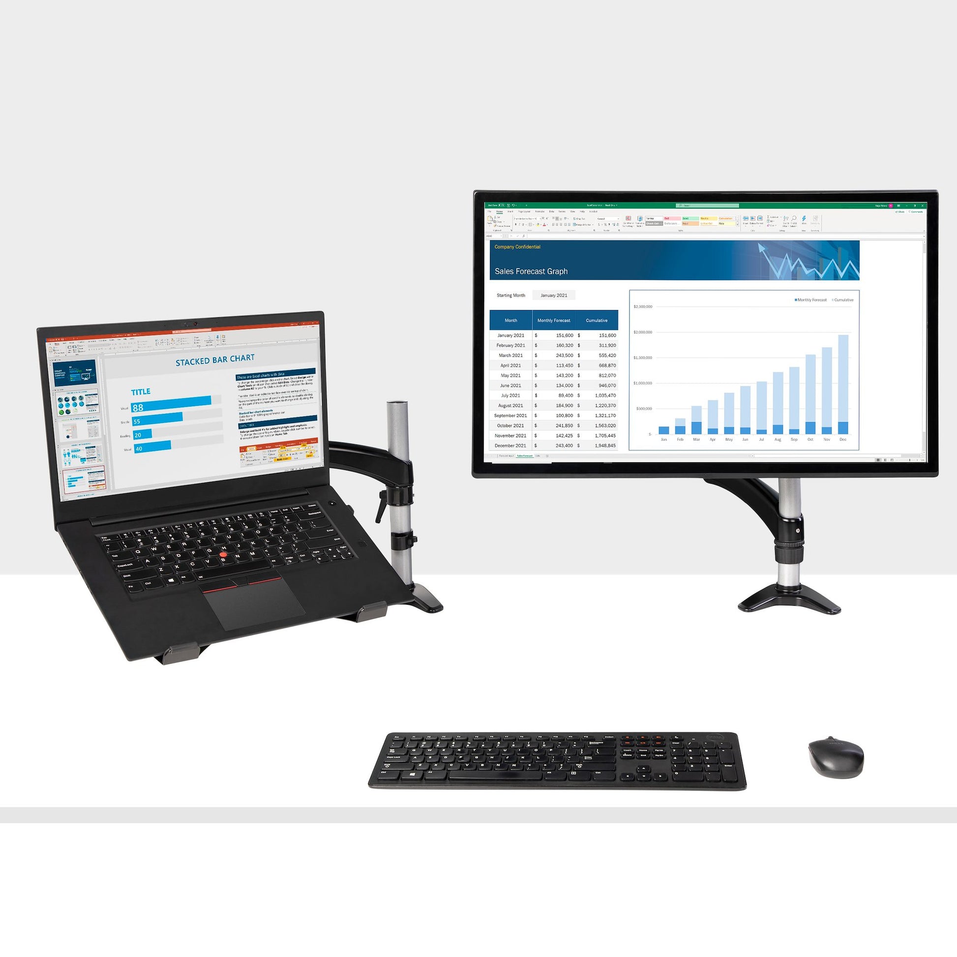 StarTech.com Monitorarm Tischhalterung – Klemme/Durchführung – bis 34" – VESA 75×75/100×100 mm – bis 8 kg