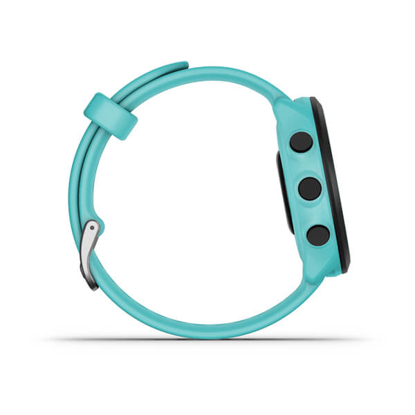 Garmin Forerunner 55 42 mm GPS – Glas, Sportarmband Türkis, 50 m, für iPhone und Android