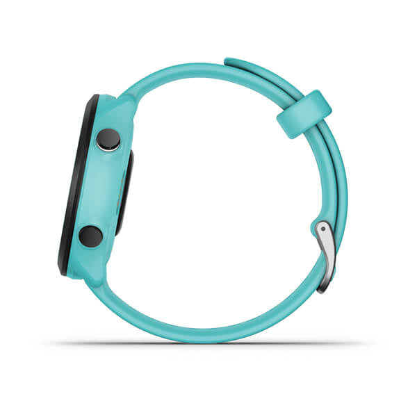 Garmin Forerunner 55 42 mm GPS – Glas, Sportarmband Türkis, 50 m, für iPhone und Android