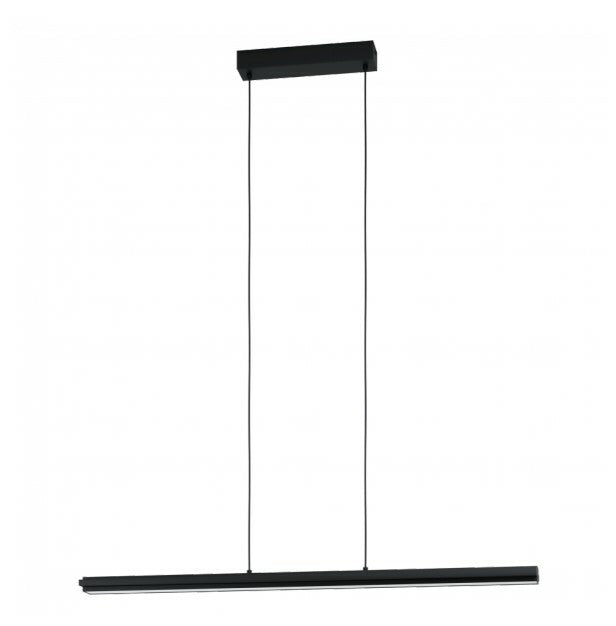EGLO Deckenleuchte Cambulos – 93,5 cm, 4000 lm, 34 W, 3000 K, dimmbar, schwarz/weiss, inkl. Leuchtmittel