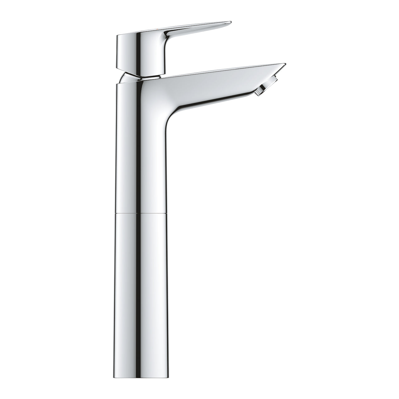 GROHE Start Edge Badebatterie – Einhebelmischer, Metall, Chrom