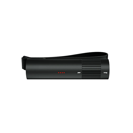 Knog Taschenlampe PWR Trekker 900 – 900 lm, Akku 5000 mAh, 5 Stufen, USB, wasserfest – Schwarz