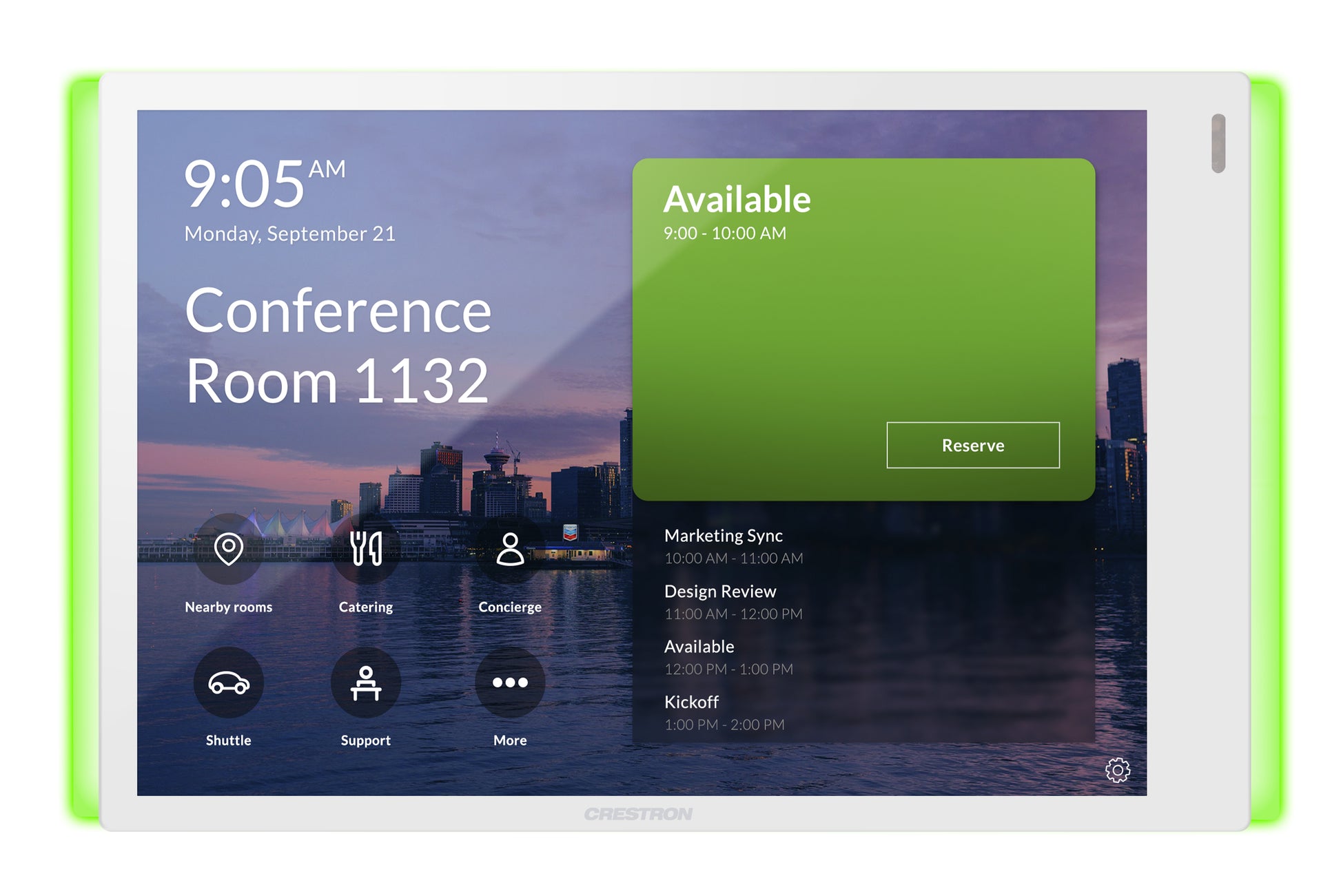 Crestron TSS-770-T-W-S-LB – Touchpanel – 7,0", WLAN/LAN, für Microsoft Teams