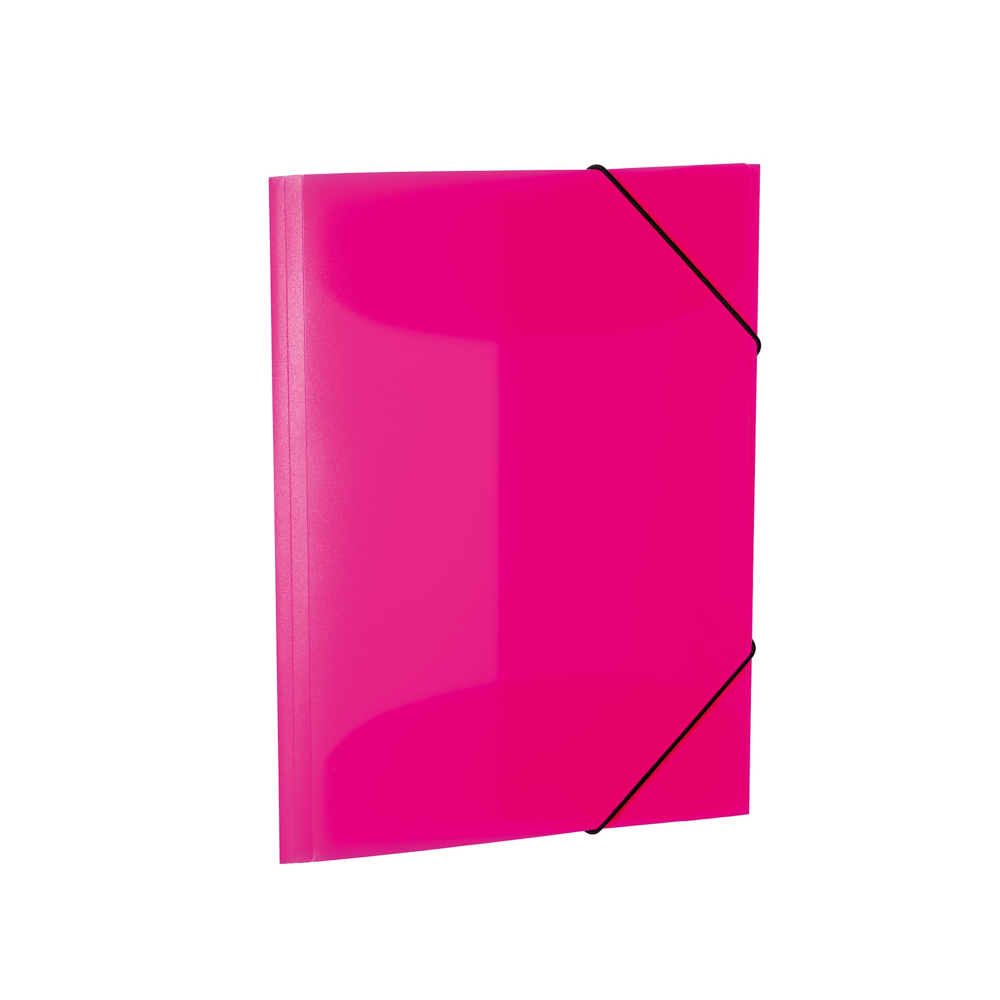 HERMA Neon Gummibandmappe für A3 – 1 Fach, 3 Klappen, Kunststoff, Pink, Füllhöhe 40 mm