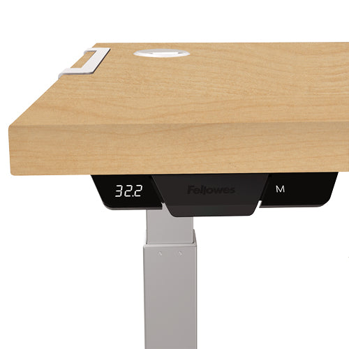 Fellowes Tischplatte – 160 × 80 × 2,5 cm – Ahorn – für Levado, Cambio