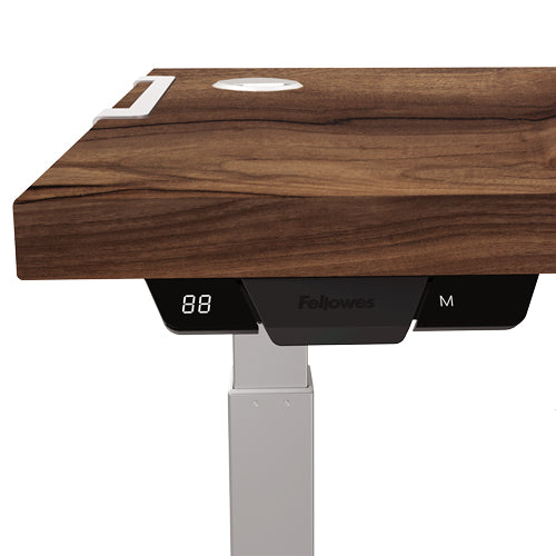 Fellowes Tischplatte – 160 × 80 × 2,5 cm – Walnuss – für Levado, Cambio
