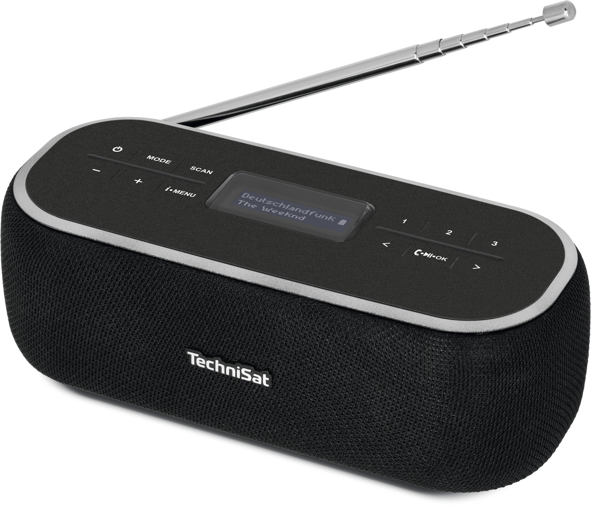 TechniSat DigitRadio BT 1 – Tragbares DAB+ Radio, UKW, Bluetooth, 9 h Akku – Schwarz