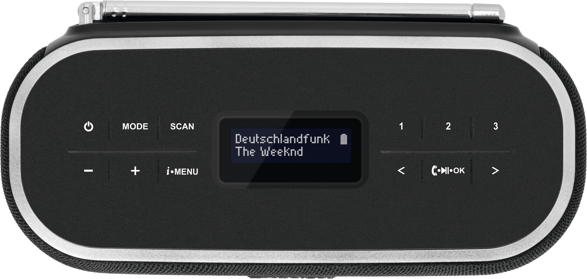 TechniSat DigitRadio BT 1 – Tragbares DAB+ Radio, UKW, Bluetooth, 9 h Akku – Schwarz