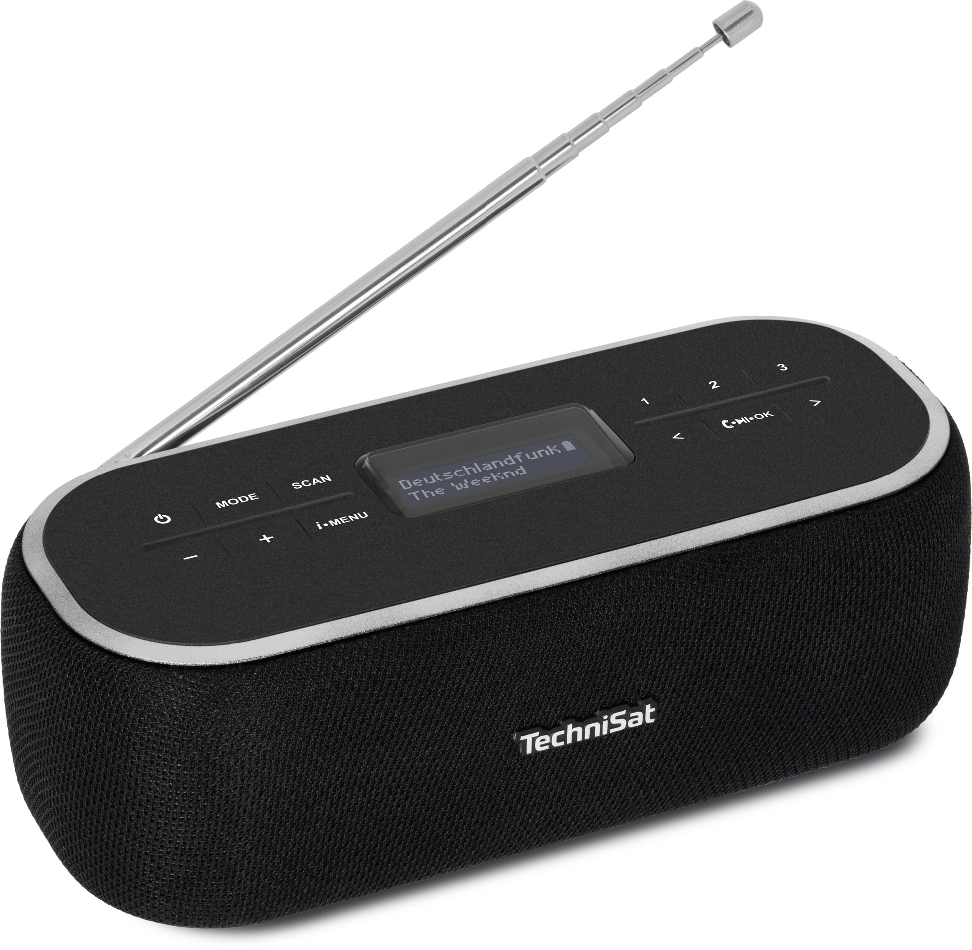 TechniSat DigitRadio BT 1 – Tragbares DAB+ Radio, UKW, Bluetooth, 9 h Akku – Schwarz