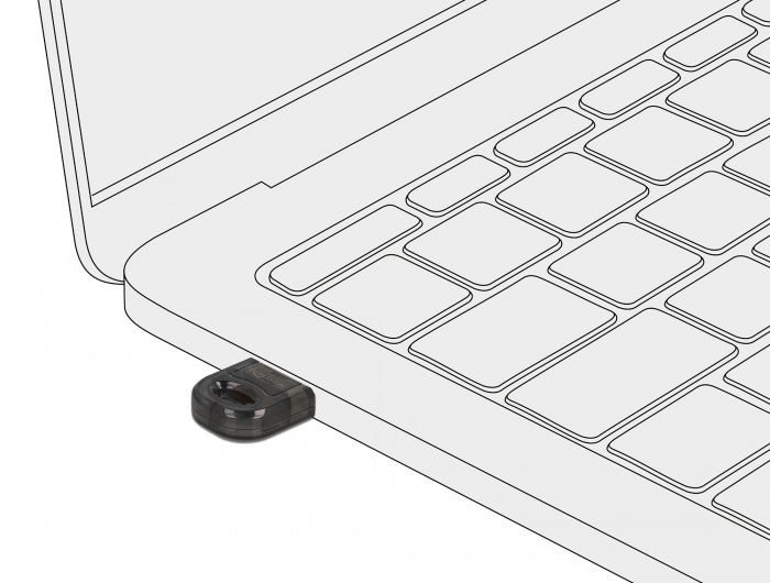 DeLOCK 61012 USB Bluetooth Adapter – Bluetooth 5.0, USB 2.0, A2DP – für Laptop