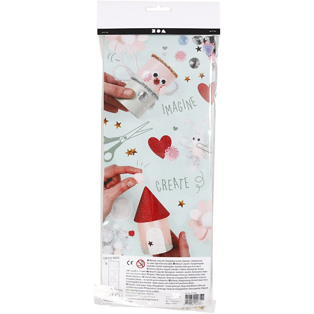 Creativ Company Magic – Bastelset – 9-teilig – ab 3 Jahren – Papier, mehrfarbig