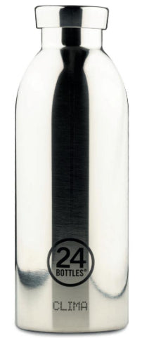 24Bottles Trinkflasche Clima – 5 dl – Edelstahl, isoliert, Schraubverschluss – Platinum