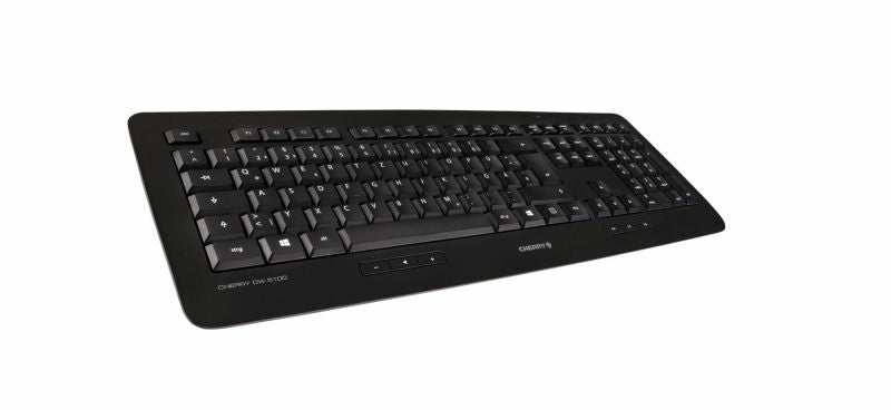 CHERRY Desktop DW 5100 – Tastatur- und Maus-Set – 2,4 GHz USB-A (Nano-Empfänger) – QWERTZ (DE) – Schwarz
