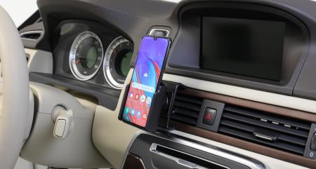 Brodit Auto-Halterung, Clip-Montage, 360° drehbar – für Samsung Galaxy A40 – Schwarz, Kunststoff (ABS)