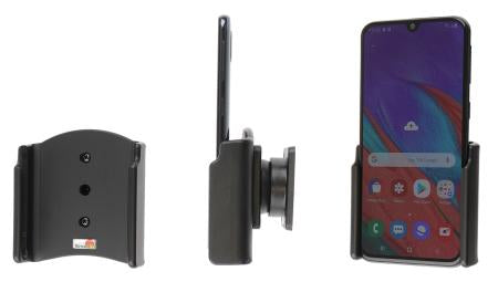 Brodit Auto-Halterung, Clip-Montage, 360° drehbar – für Samsung Galaxy A40 – Schwarz, Kunststoff (ABS)