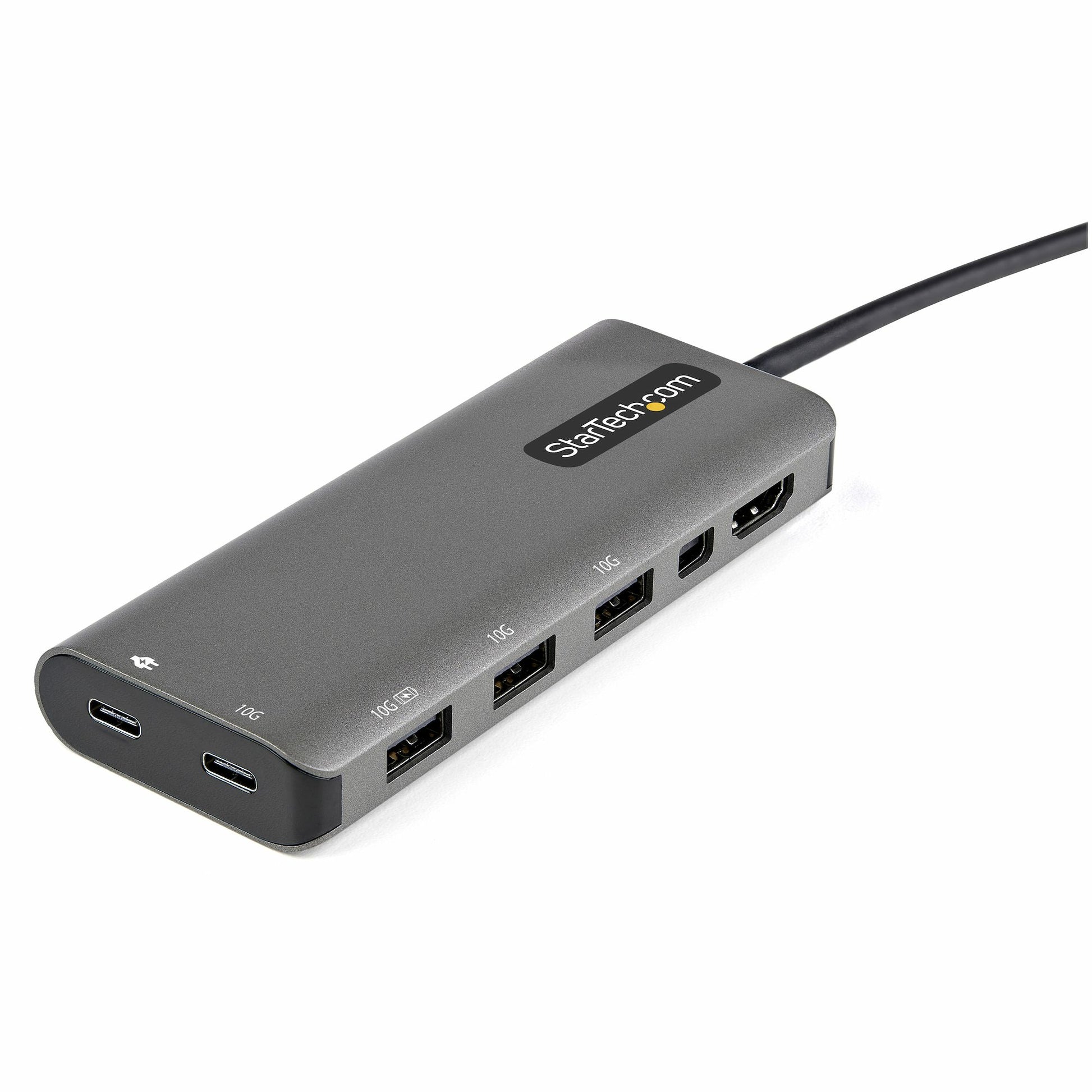 StarTech.com Multiport-Adapter – USB-C, 1× DP, 1× HDMI, 3× USB-A, 2× USB-C, 100 W PD, für Windows/Mac/ChromeOS